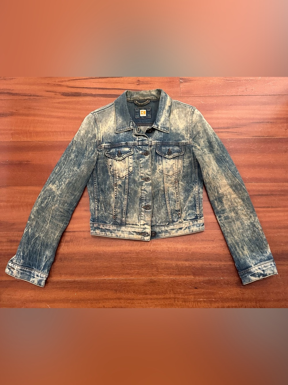 Hugo Boss Orange Acid-Wash Denim Jacket